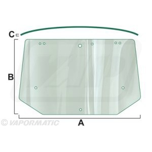 Tylna szyba Case Fiat Ford  