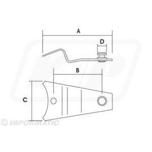 06580126 prowadnica ostrza Deutz  + 