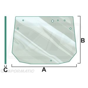 294812050120 Tylna szyba Fendt  240 S 250 S 250 SA 260 S 275 SA 