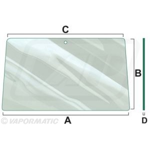 275500210100 Tylna szyba Fendt  611 LS 611 LSA 614 LSA 615 LSA 
