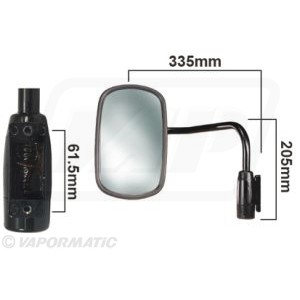82000411 Lusterko nad głową ze wspornikiem Fiat Ford  