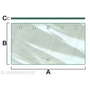 3118657R1 Dolna tylna szyba Case  384 484 584 684 784 884 385 485 585 685 785 885 