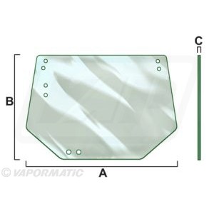 L57284 Tylna szyba John Deere  940 1040 1140 1640 2040 2040S 1550 1750 1850 1950 2250 2450 2650 2850 