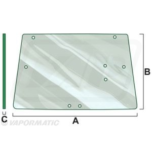 Tylna szyba John Deere  1550 1750 1850 1950 2250 2450 2650 2850 3050 3350 3650 